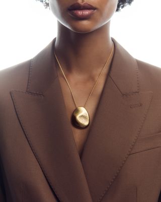 Perdita Sculptural Nugget Pendant Necklace, 20.1" 