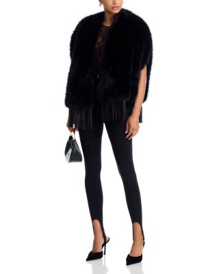 Nathalia Faux Fur Cape