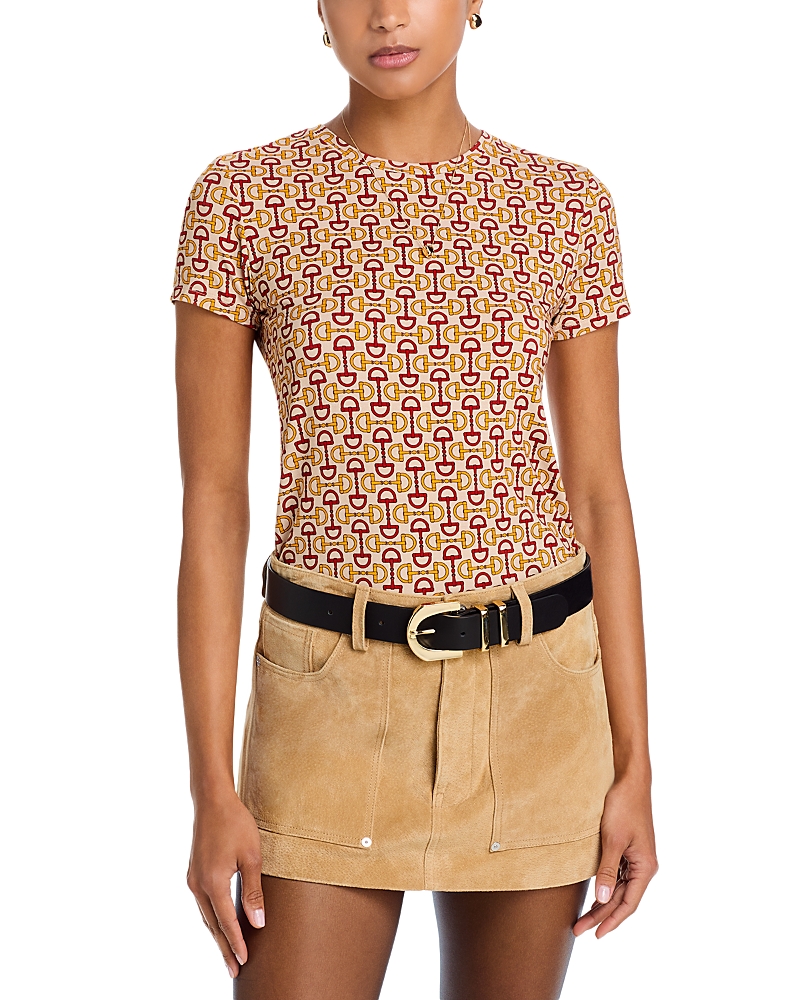 L'Agence Ressi Horse Bit Print Tee