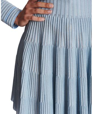 A-Line Textured Knit Skirt