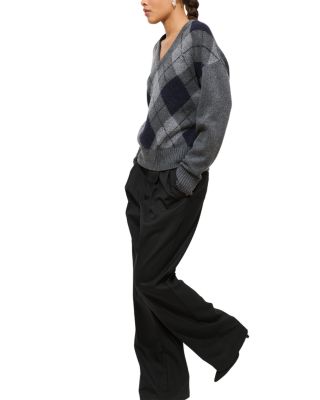 Campbell Argyle V Neck Sweater