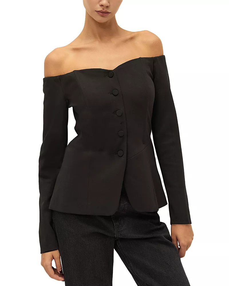 Elodie The Label Ara Off Shoulder Top
