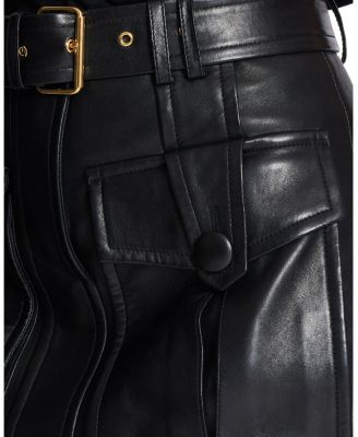  Short Lambskin Skirt