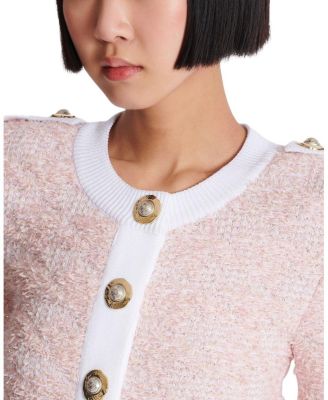  Short-Sleeved Knit Cardigan