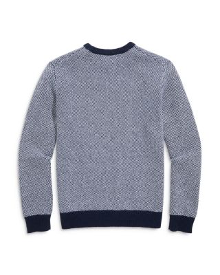 Merino Wool, Nylon & Cotton Birdseye Sweater