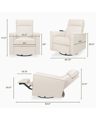 Willa Deluxe Power Recliner & Swivel Glider with Heat & Massage