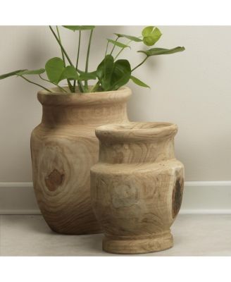 Laguna Wooden Decorative Vase