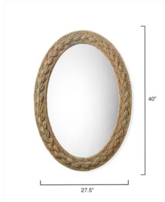 Lark Braided Oval Mirror