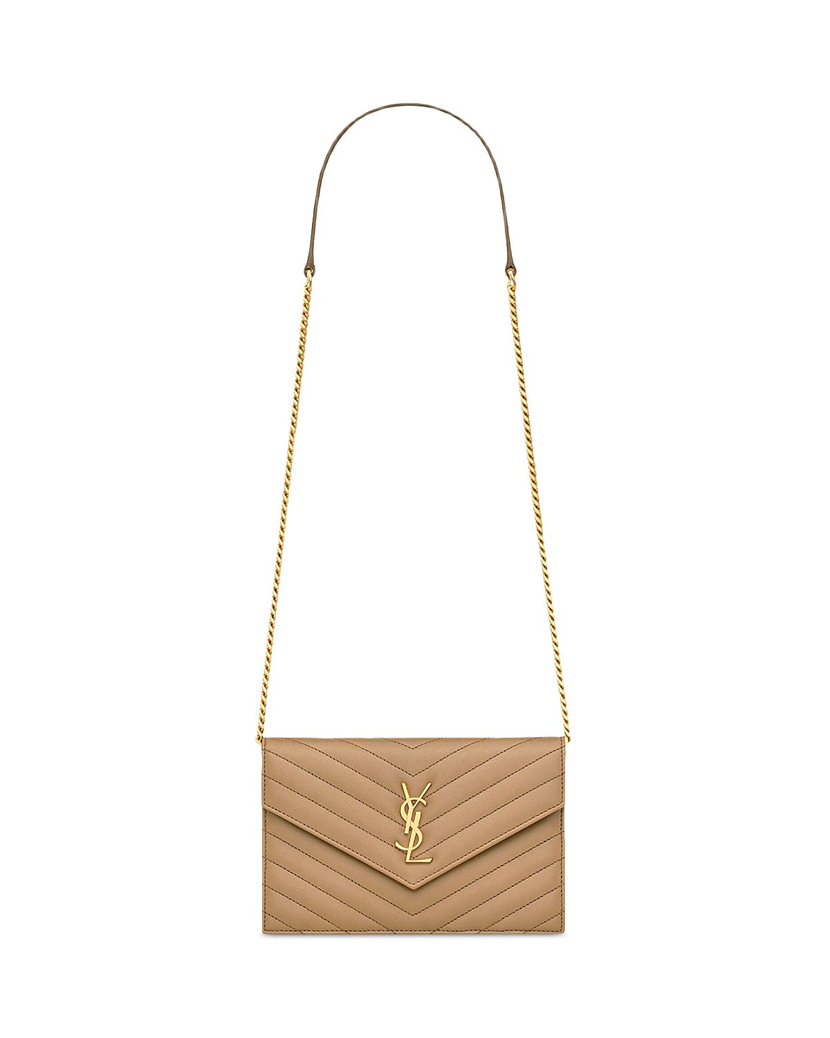 Saint Laurent Cassandre Envelope Chain Wallet