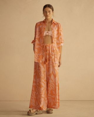 BRASILE Gathered Wide Leg Pant