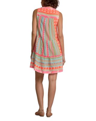 V Neck Mini Swim Cover-Up Dress