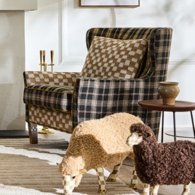 Mad for Plaid Wing Chair