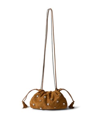 Small Crystal & Suede Bag