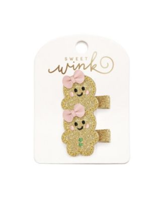 Girls' Gingerbread Christmas Clip Set