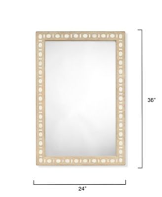  Sama Wood and Bone Inlay Mirror