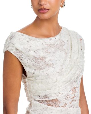 Rhinestone Lace Tie Side Mini Dress