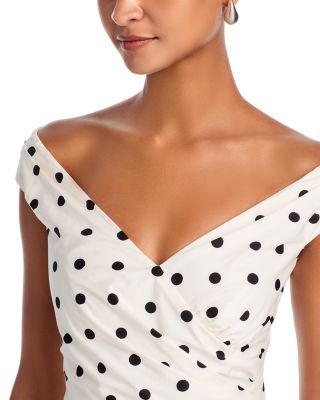 Polka Dot Cotton Midi Dress