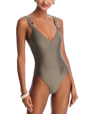Regan V Neck One Piece Swimsuit