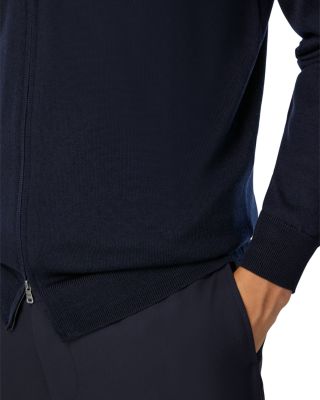 Extra Fine Merino Wool Full Zip Sweater 