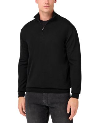 Extra Fine Merino Wool Half Zip Sweater 