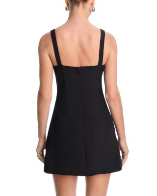 Satin Sleeveless Bow Mini Dress - Exclusive