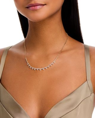Graduated Diamond Necklace in 14K Yellow Gold, 1.85 tcw