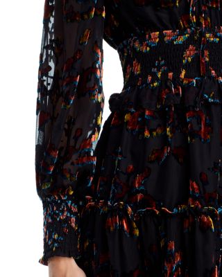 Velvet Burnout Mini Dress - Exclusive