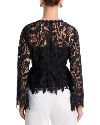 Floral Lace Long Sleeve Top - Exclusive