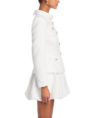 Boucl&eacute; Collared Mini Dress