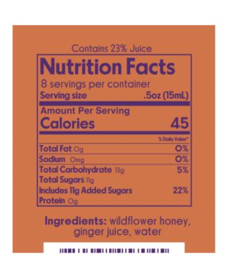  Honey Ginger Syrup, 4 Fl Oz (Pack of 2)