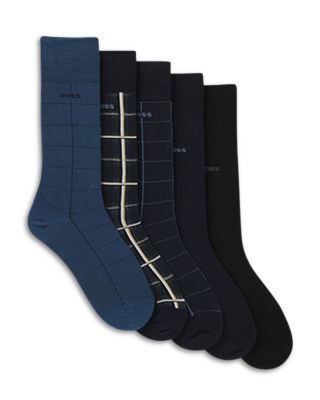 Check Socks, Pack of 5