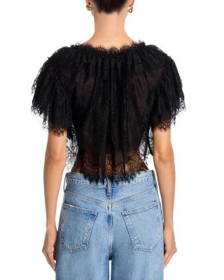 Vienne Lace Cropped Top