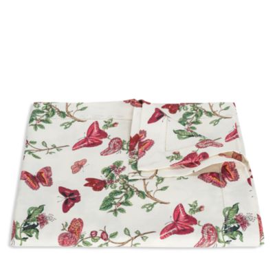 Baudin Butterfly Linen Table Runner, 16&amp;quot;W x 108&amp;quot;L