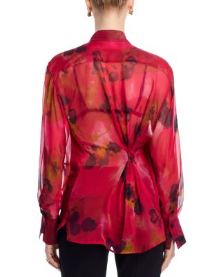 Silk Draped Blouse