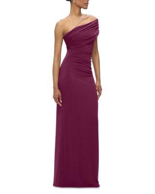 The Olivia Crystal Trim Gown