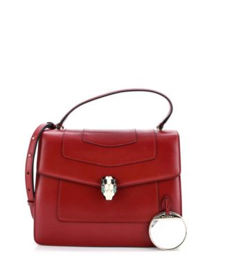  Medium Serpenti Forever Top Handle Bag Leather