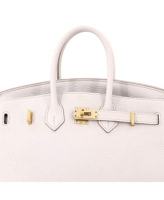  Birkin 25 Handbag Light Togo with Rose Gold Hardware