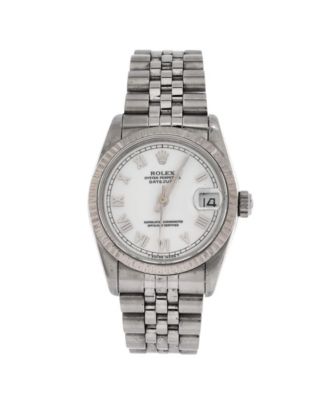  Oyster Perpetual Datejust Automatic Watch in Stainless Steel and White Gold 31mm