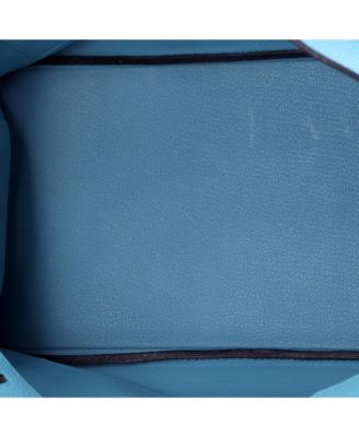  Birkin 35 Handbag Blue Togo with Gold Hardware