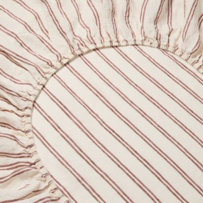 Kemptown Stripe Linen Blend Fitted Sheet