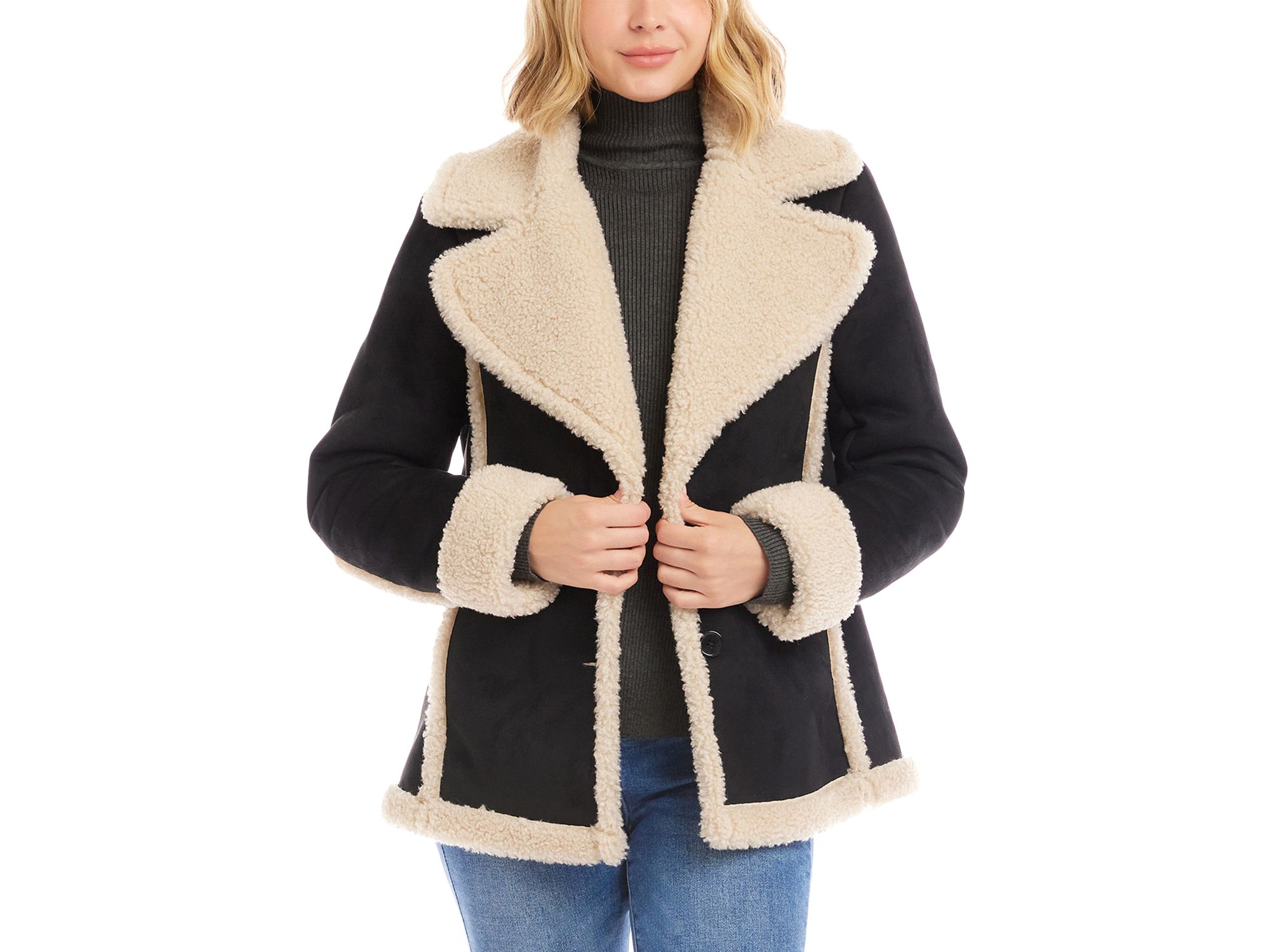 Faux Shearling Jacket - Image 1