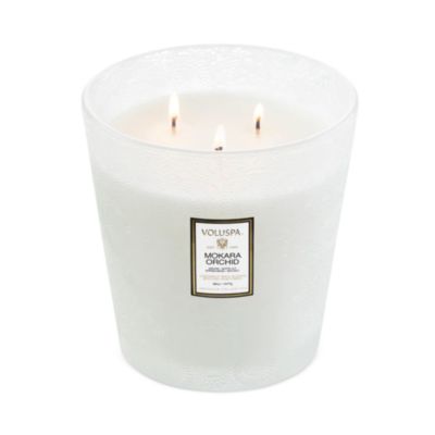 Mokara Orchid 3 Wick Hearth Candle, 38 oz.