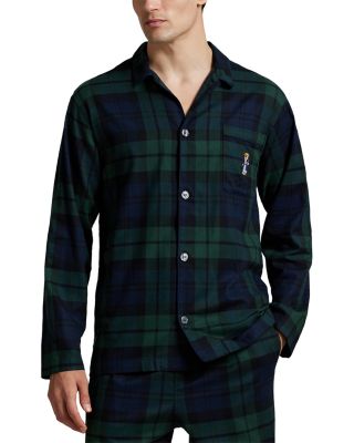 Morning Robe Bear Plaid Pajama Set