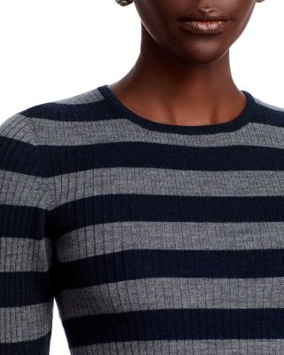Wool Striped Long Sleeve Sweater