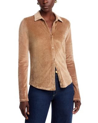 Velour Long Sleeve Shirt