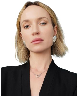  Sterling Silver Linen Button Earrings