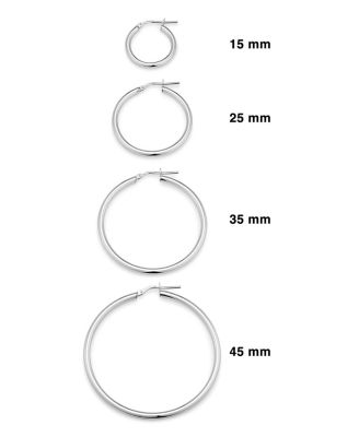  Sterling Silver Everyday Hoops