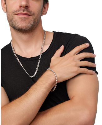  Sterling Silver Axis Bead Bracelet