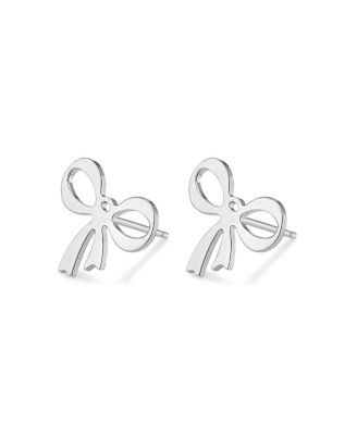  Sterling Silver Wrap Me Up Bow Studs