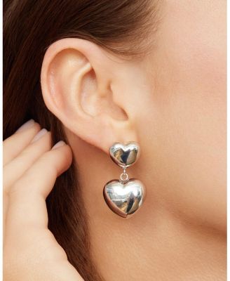  Sterling Silver Lover Statement Drop Earrings